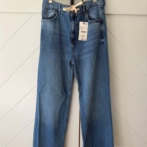 NWT Zara drawstring denim pant